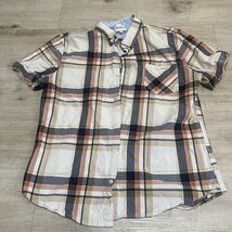 Ben Sherman Men’s Sz XL Button Up Shirt White Blue Orange Beige Rancid G... - $26.07