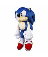 Sonic The Hedgehog Plush Backpack Stuffed Animal Toy with Zipper Open Po... - £17.97 GBP