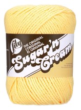 Lily Sugar n Cream Yarn - Solids-Yellow (Pack of 6) - $949.67 MXN