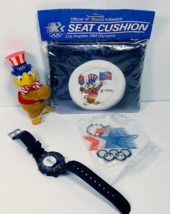 Vintage 1984 Los Angeles Olympics Lot Seat Cushion Watch Keychain &amp; Eagl... - $12.95