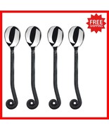 Dishwasher Safe 4-Piece Mini Spoon Set - Treble Clef Design for Every Oc... - $57.83 CAD