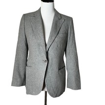 Vintage Stanley Blacker 100% Cashmere Blazer Jacket Gray Women&#39;s Size 10 - $34.65