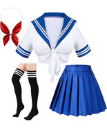 Classic Japanese Anime Girls Classic Pink Sailor Dress Shirt Uniform Cos... - $562.22 MXN