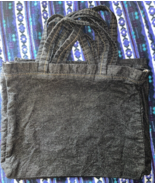 Black Denim Bag For Crafts 17x20 - £3.96 GBP