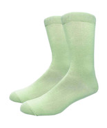 Solid Color Crew Cotton Dress Socks - Mint - $5.69