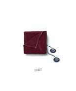 Sunbeam Queen Electric Heated MicroPlush Blanket in Garnet - $105.02 CAD