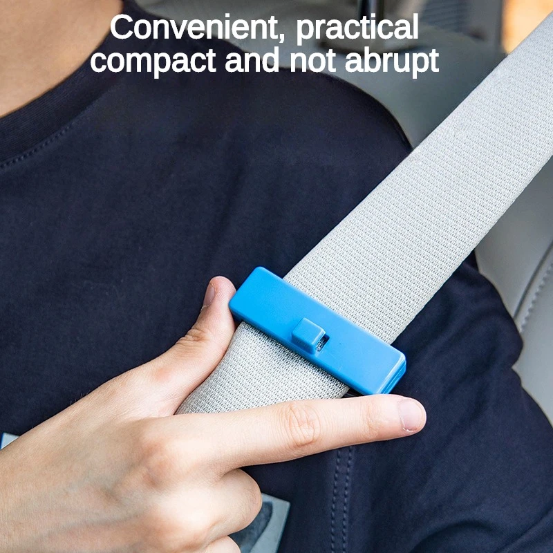 2 Pcs Adjustable Car Safety Seat Belts Holder Stopper Buckle Clamp Portable - £9.48 GBP+