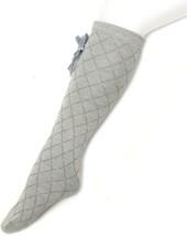 Wrapables Knee High Diamond Pattern Girl Socks in Gray NWT - $4.80