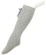 Wrapables Knee High Diamond Pattern Girl Socks in Gray NWT - $4.80