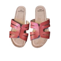 Earth Origins Woman&#39;s Size 6.5 Bright Red Lyndon Leah Slide On Sandals -NWOT - £22.49 GBP