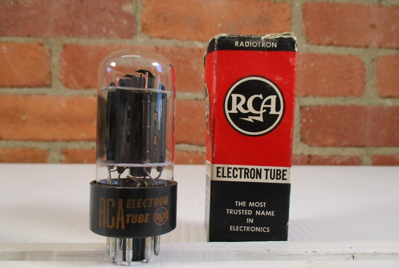 RCA 6BX7GT Vacuum Tube Black Plate Copper Rods TV-7 Tested New Old Stock in Box - $14.00