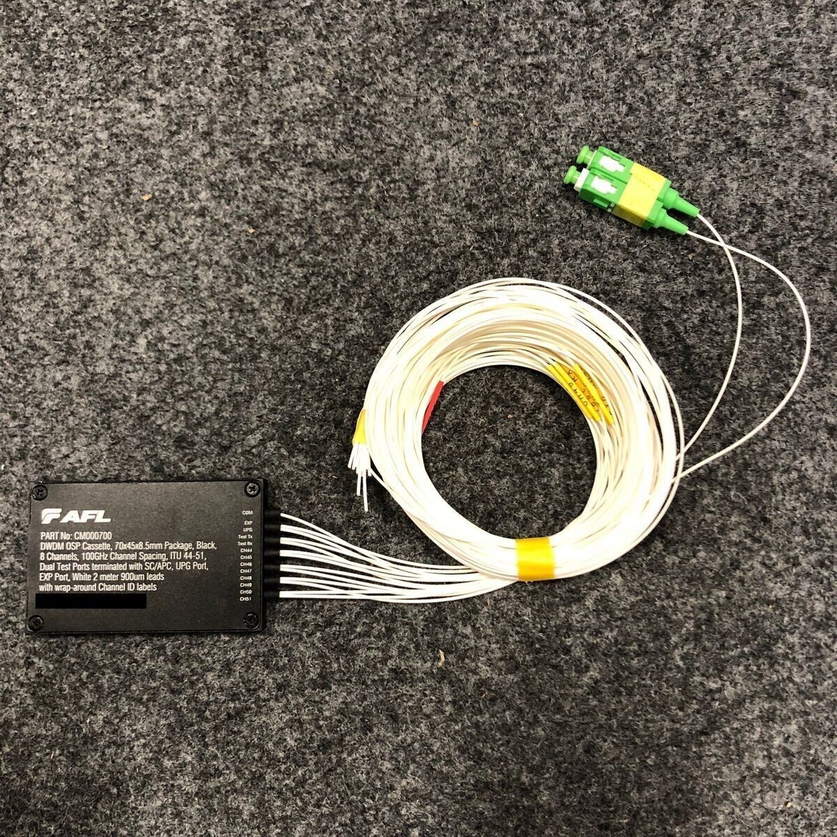 New Fiber Optic DWDM OSP Cassette 8 Chan 100Ghz ChSpacing, ITU 44-51 - $39.99