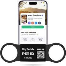 HeyBuddy™ Slide Series - QR Code Smart Pet Tags for Dogs &amp; Cats, Personalized - £16.40 GBP