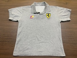 VTG Ferrari/Formula 1 Racing Gray Polo Shirt - Measured Adult Small - £11.93 GBP