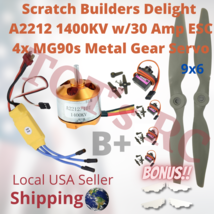 A2212 1000kv-1400kv | 30 AMP ESC 4x MG90s Mini Servo 3s ESC 30a ESC Prop... - $65.24 MXN+