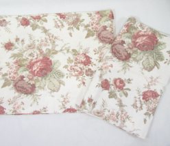 Waverly Norfolk Rose Floral Mulberry 2-PC Balloon Valances - £36.18 GBP