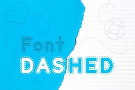 Dashed Font | Trace Font | Dotline Font | Font Dotted | Coloring Font | TTF - $10.00