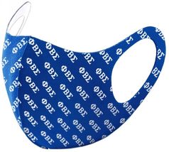 Phi Beta Sigma Summer Breathable 3-D Face Mask Royal Blue - £11.99 GBP
