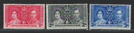 Somaliland Protectorate 1937 Very Fine Mh Stamps Scott # 81-83 Coronation Issue - £1.25 GBP