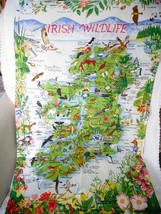 Irish Wildlife Linen Tea Towel By Fingal - $10.85