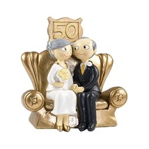 Mopec Pop &amp; Fun – Golden 50th Wedding Anniversary Cake Figur - $52.00