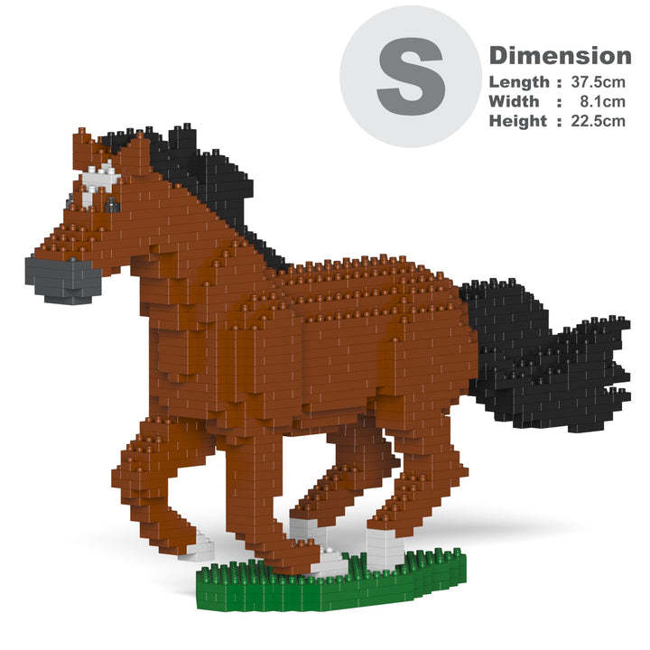Horse Sculptures (JEKCA Lego Brick) DIY Kit