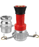 Novino Fire Hose Nozzle,2 Inch Npsh Heavy-Duty Industrial Fire Hose Cons... - $57.57 CAD