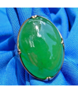 EARTH MINED Green JADEITE JADE Antique Engagement Ring Deco Victorian Ro... - $264,765.00