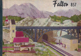 FALLER 857 CATALOG Original from 1957 German edition Planes bridges houses - £17.20 GBP