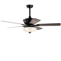 52 Inch Ceiling Fan with 3 Wind Speeds and 5 Reversible Blades-Gray - Color: Gr - £134.44 GBP