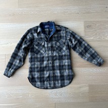 Pendleton Wool Plaid Button Down Long Sleeve Flannel Shirt Shacket Vintage - £56.66 GBP