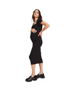 HATCH Collection The Body Capsleeve Dress in Black Womens Size Medium - £46.74 GBP