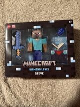 Minecraft Diamond Level Steve Figure – Mattel Mojang – New in Box B2 - $34.64