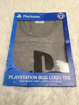 Playstation Bug Logo Tee Official Sony Brand New Gray XL (Chest 21.5, Le... - $8.56