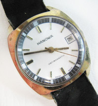 Vintage Mens Hanowa Date Wristwatch - £102.74 GBP