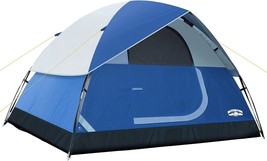 Pacific Pass Camping Tent 6 Person Family Dome Tent With, 118X118X74 Inches. - £64.87 GBP