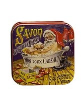 Christmas Collectible Small Tins Set of 3 La Savonnerie De Nyons Savon Empty - £16.01 GBP