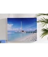 Sail Boat Framed Print Stretched Canvas  UV Protection 20&quot; long x 16&quot; high - £25.80 GBP
