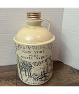 Vintage New York Pure Syrup Container Jar Jug Cabincore Decor  - $27.16 CAD
