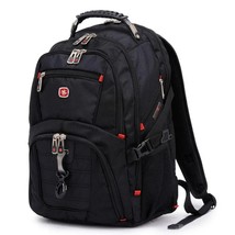 Swiss Men&#39;s Backpack 17.3 inch Computer Notebook School Travel Bags Unisex Large - £122.10 GBP