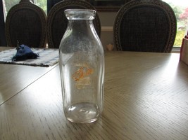 Long Lane Farms Wayside NJ  Glass Milk Bottle Quart Thatcher Glass E53 - £19.35 GBP