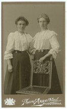 CIRCA 1907 CDV Fierce Looking Swedish Sisters Thure Appelblad Husqvarna Sweden - £7.44 GBP