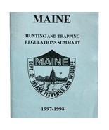 Maine 1997-98 Hunting &amp; Trapping Regulations Vintage 1st Printing Bookle... - $19.99