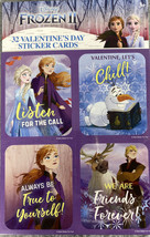 Frozen II Sticker  Valentines 32 kids classroom in 8 Designs  New  Ages 3+ - $4.99