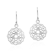 Spiritual Connection Crown Chakra Sterling Silver Dangle Earrings - £12.57 GBP