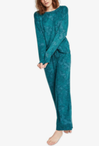 Womens Cozy 2 Piece Pajama Set Green Tie Dye Size XLarge JENNI $69 - NWT - $17.99
