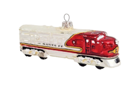 Hallmark 1950 Lionel Santa Fe Blown Glass Train Keepsake Ornament 1999 Read - $11.30