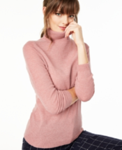 New Charters Club Pink 100% Cashmere Turtleneck Sweater Size Pxl Petite Xl $139 - £55.94 GBP