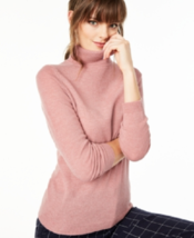 New Charters Club Pink 100% Cashmere Turtleneck Sweater Size Pxl Petite Xl $139 - £62.04 GBP