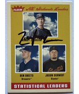 Randy Johnson Signed Autographed 2005 Fleer Leaders Baseball Card - Ariz... - $827.93 MXN
